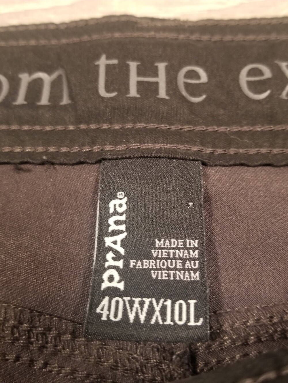 Prana Stretch Zion Cargo Shorts Mens Size 40x10 Dark Gray Hiking Outdoor Casual - Picture 4 of 9